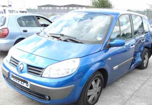 Renault Scenic Bonnet -  - Renault Scenic 2005 Petrol 1.6L Manual 5 Speed 5 Door Electric Mirrors, Electric Windows Front & Rear, Wheels 16 inch, Bright Blue